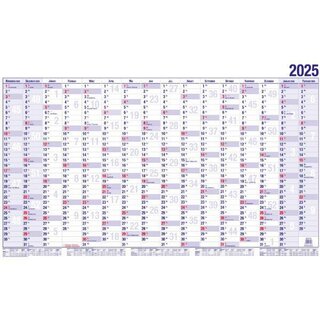 Gss Plakatkalender 16000, Jahresplaner, 16 Monate, 120 x 84cm (A0), 2025