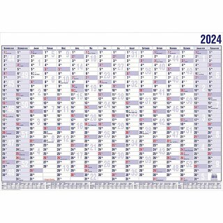 Gss Plakatkalender 18000, Jahresplaner, 16 Monate, 60 x 42cm (A2), 2025