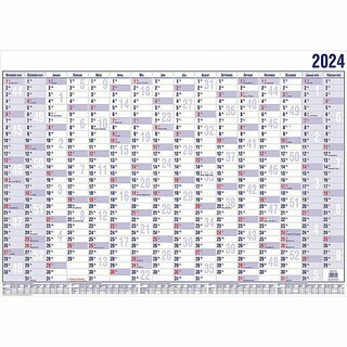 Gss Plakatkalender 18000, Jahresplaner, 16 Monate, 60 x 42cm (A2)
