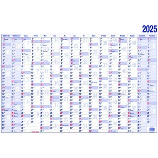 Gss Plakatkalender 19000, Jahresplaner, 16 Monate, 40 x 30cm (A3), 2025