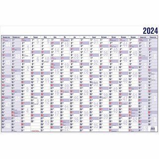 Gss Plakatkalender 19000, Jahresplaner, 16 Monate, 40 x 30cm (A3), 2025