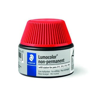 Staedtler Nachflltinte Lumocolor 487 15, non-permanent, 15 ml, rot 1 Stck