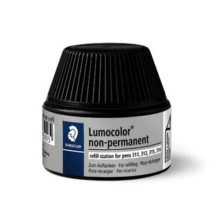 Staedtler Nachflltinte Lumocolor 487 15, non-permanent, 15 ml, schwarz 1 Stck