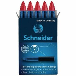 Schneider Tintenrollermine One Change 185402, 0,6 mm, rot 5 Stck