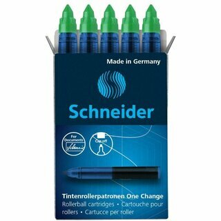 Schneider Tintenrollermine One Change 185402, 0,6 mm, grn 5 Stck