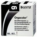 Ziffernsignal Leitz 6609/1, Orgacolor, Ziffer 9, schwarz,...