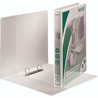 Leitz Ringbuch Prsent. A4 PP 20mm wei 318x272x38mm 2 D-Ring