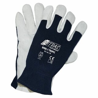 Handschuhe Nitras 8900 Tropic Nappaleder/Textil Gre 10 100 Stck grau/blau