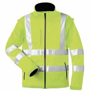 Warnschutz-Softshelljacke elysee LOGAN 22702, gelb, Gr. XXL