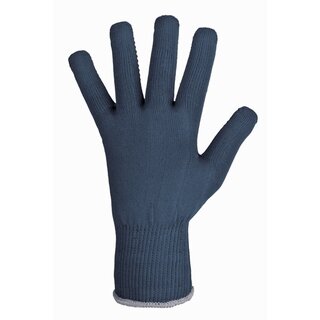 Strickhandschuhe Stronghand ZIBO 0372, Vinyl-Noppen, Gre 8, blau, 12 Paar