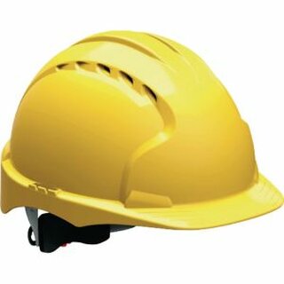 Schutzhelm JSP EVO3 AJF170, aus HDPE, Drehverschluss, belftet, gelb