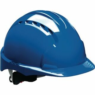 Schutzhelm JSP EVO3 AJF170, aus HDPE, Drehverschluss, belftet, blau