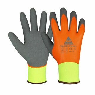 Hase Thermoflex Hands. orange/grau, Gre: 8, 10 Paar