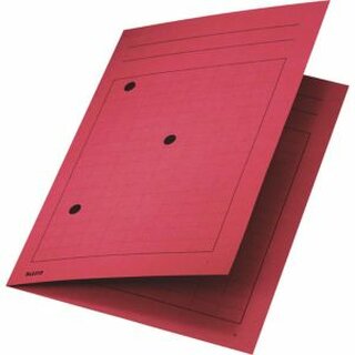 Umlaufmappe Leitz 3998, mit Gitterdruck + Schaulchern, rot