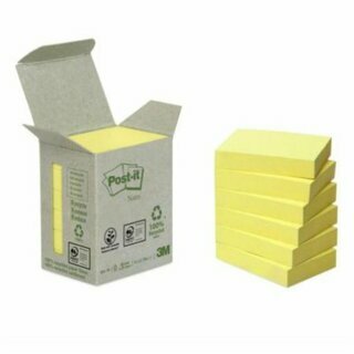 Haftnotizen 3M Post-it 653-1B, 38x51mm, 100 Blatt, RC pastellgelb, 6 Stck