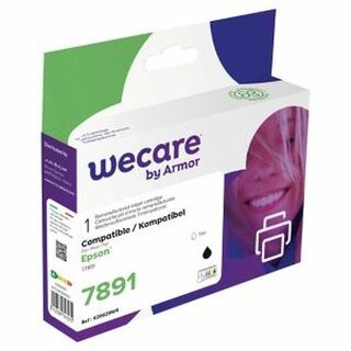 Tintenpatrone wecare  komp. mit Epson T7891/C13T789140, Inhalt: 73ml, schwarz