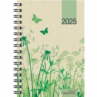 Zettler Taschenkalender 639 Grasserie, 1T/1S, Softcover, A6, sortiert, UWS