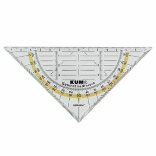 Geodreieck Kum 262 Flex, Hypotenusenlnge: 160mm, transparent