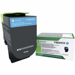 Rckgabetoner Lexmark 71B2HC0, Reichweite: 3.500 Seiten, cyan