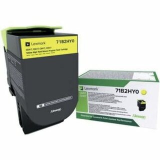 Rckgabetoner Lexmark 71B2HY0, Reichweite: 3.500 Seiten, gelb