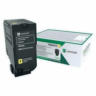 Toner Lexmark 75B20Y0, geeignet fr CS/CX727/CS728, gelb, 10000 Seiten