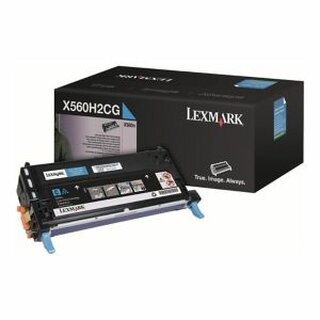 Toner Lexmark X560H2CG, Reichweite: 10.000 Seiten, cyan