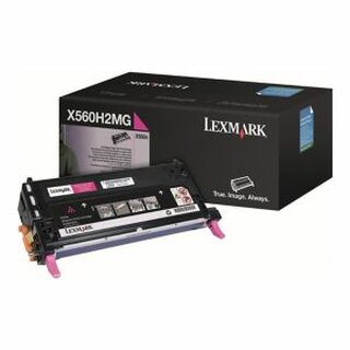 Toner Lexmark X560H2MG, Reichweite: 10.000 Seiten, magenta