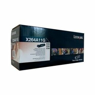 Toner Lexmark X264A11G, Reichweite: 3.500 Seiten, schwarz