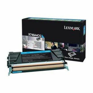 Rckgabetoner Lexmark X746A1CG, Reichweite: 7.000 Seiten, cyan