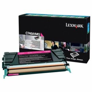 Toner Lexmark C746A1MG, Reichweite: 7.000 Seiten, magenta