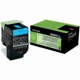 Toner Lexmark 80C2SC0, Reichweite: 2.000 Seiten, cyan