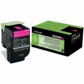 Toner Lexmark 80C2SM0, Reichweite: 2.000 Seiten, magenta