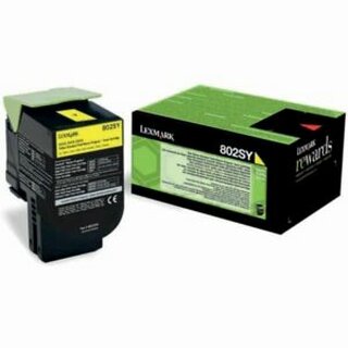 Toner Lexmark 80C2SY0, Reichweite: 2.000 Seiten, gelb