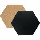 Kreide- und Korktafel FB-CB-HEX, Hexagon, Mae: 20 x...