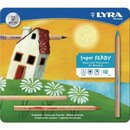 Farbstift Lyra 3711180, Super Ferby, farbig sortiert,...