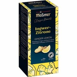 Memer Krutertee Classic Moments Ingwer-Zitrone, Beutel  2 g, 25 Stck