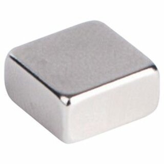 Haftmagnet Pavo 8056712, Mae: 10 x 10mm, silber, 6 Stck