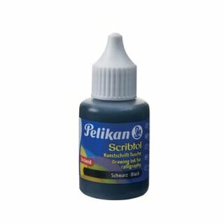 Kunstschrifttusche Scriptol Pelikan 221135, Inhalt: 30ml, schwarz